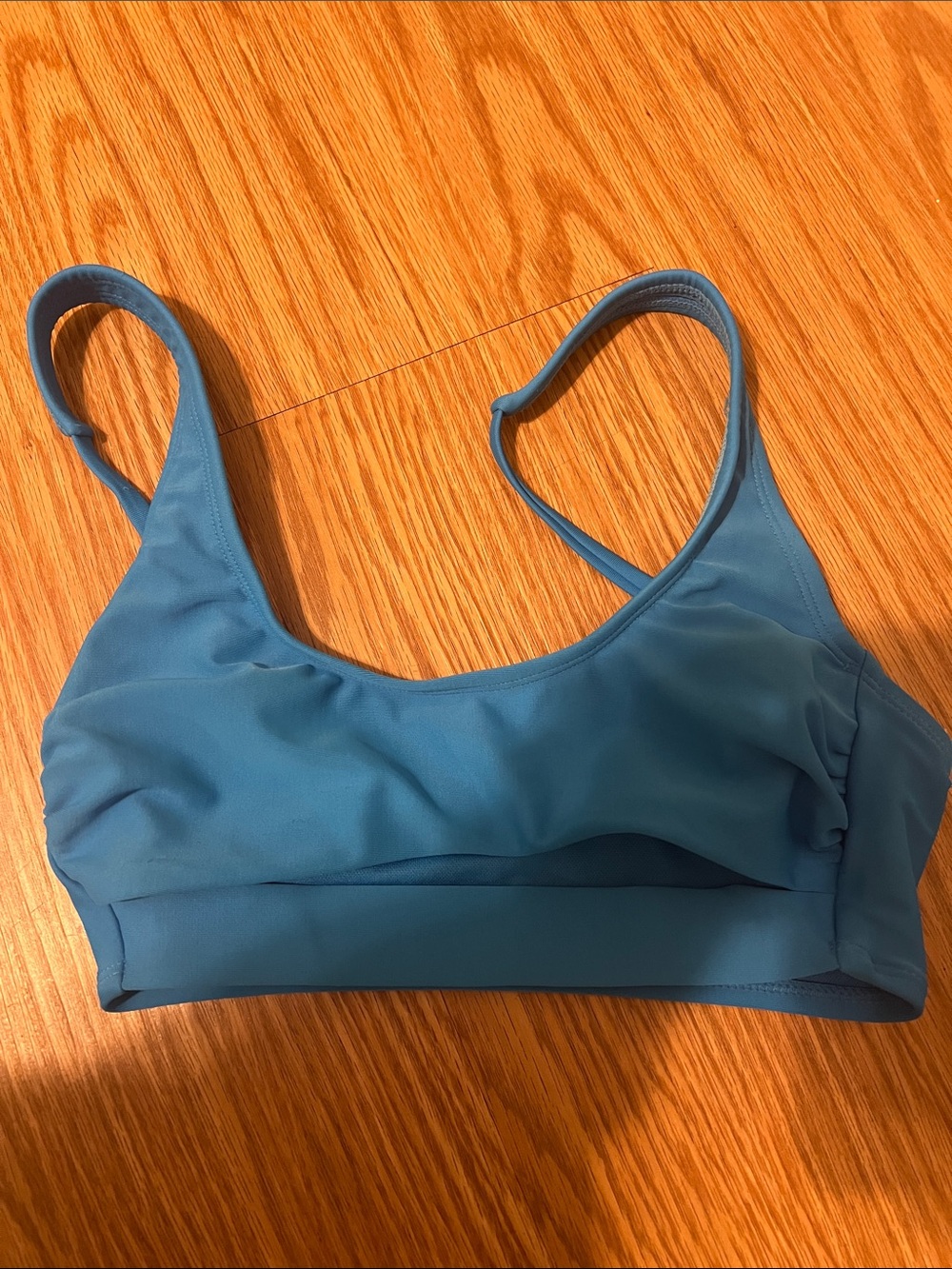 Wild Fable Teal Scoop Bikini Top